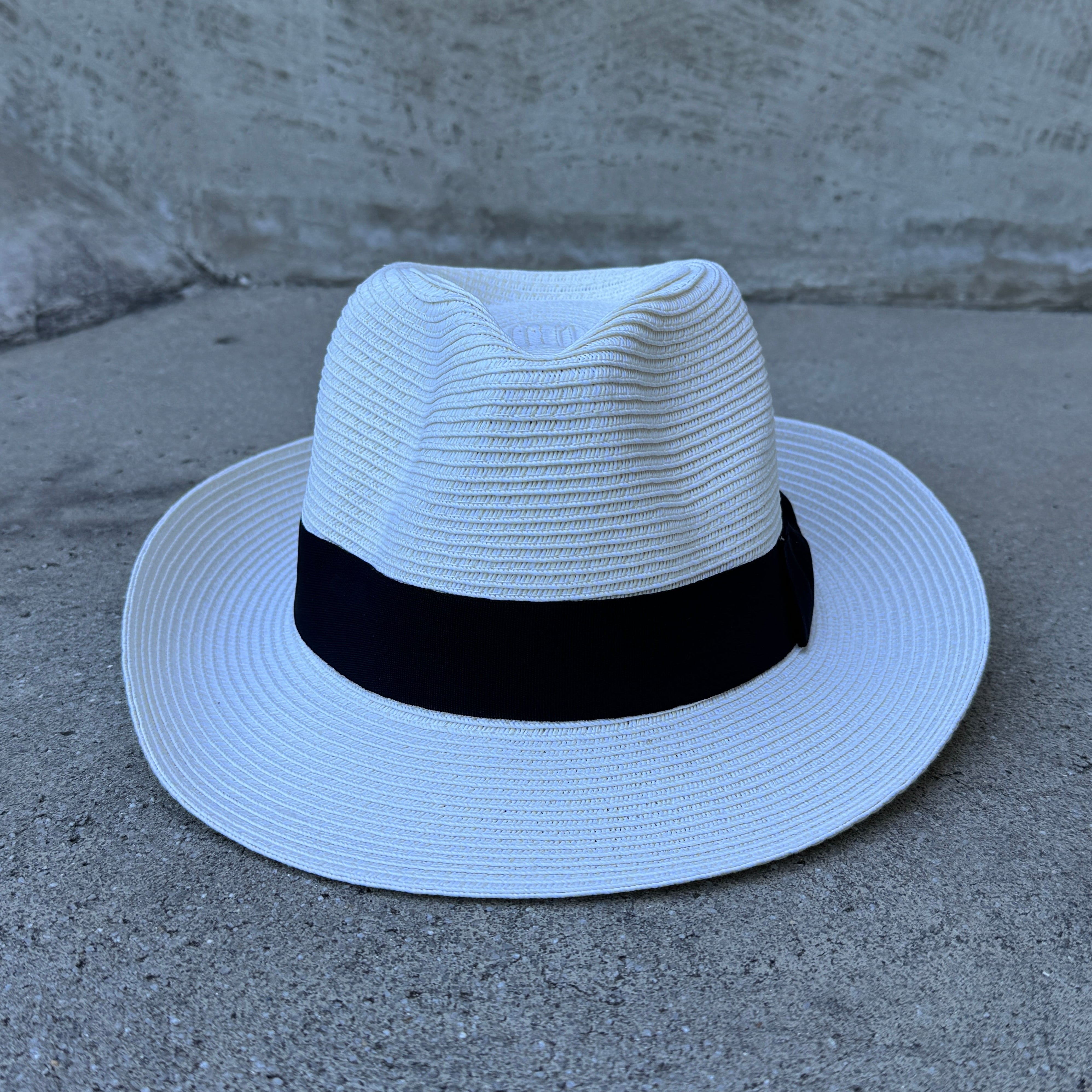 Straw Fedora Medium Brim