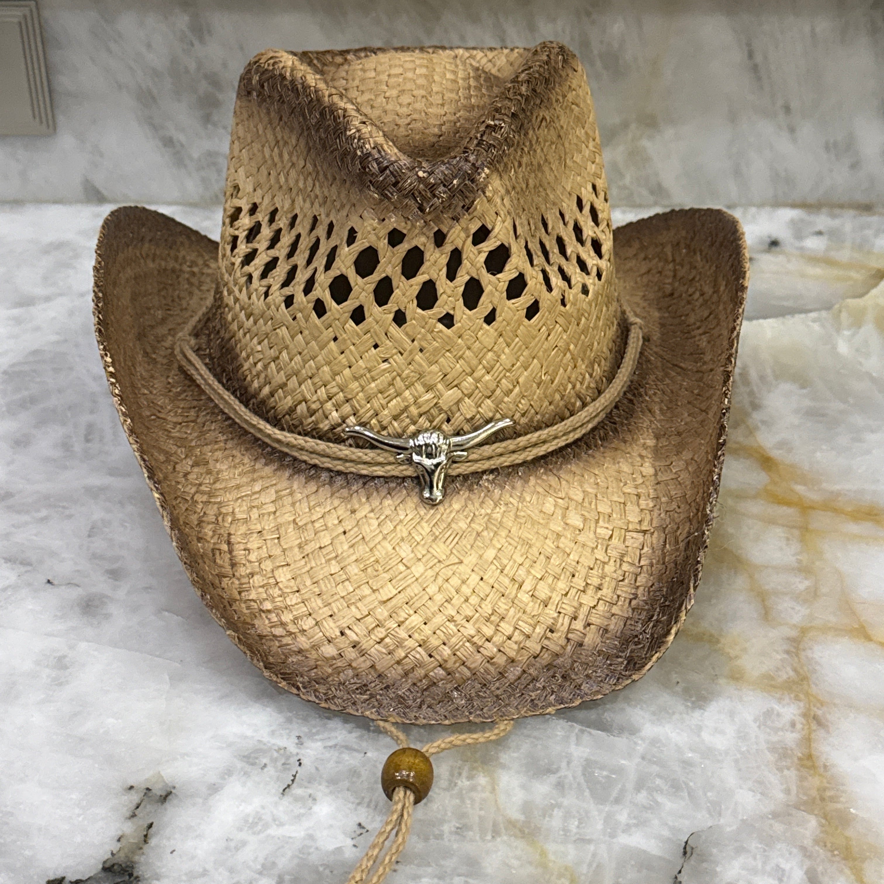 Toro Brown with Chin - Bull Trim Cowboy Hat