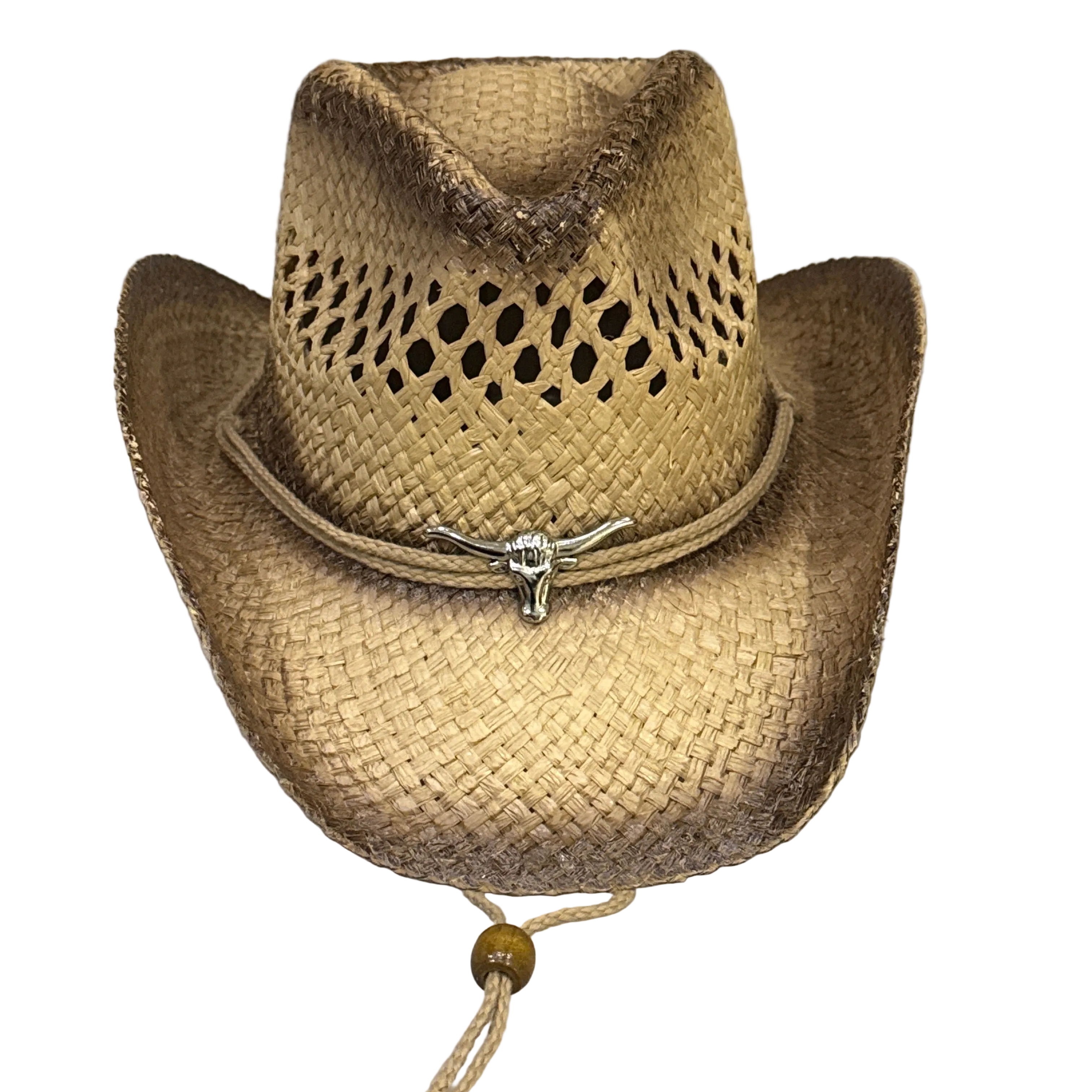 Toro Brown with Chin - Bull Trim Cowboy Hat