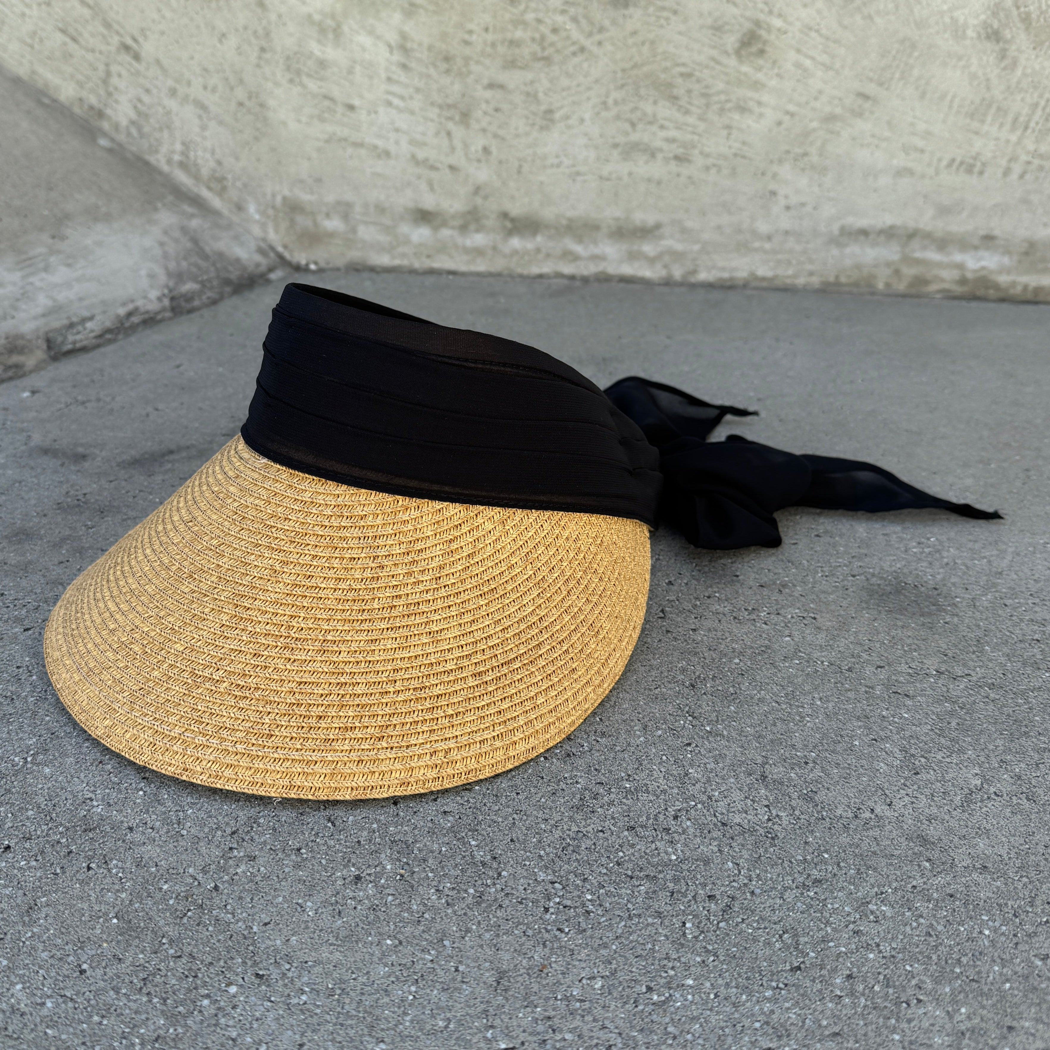 Vero - Sun Visor with Chiffon Bow