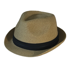 Nando - Foldable Stiped Fedora