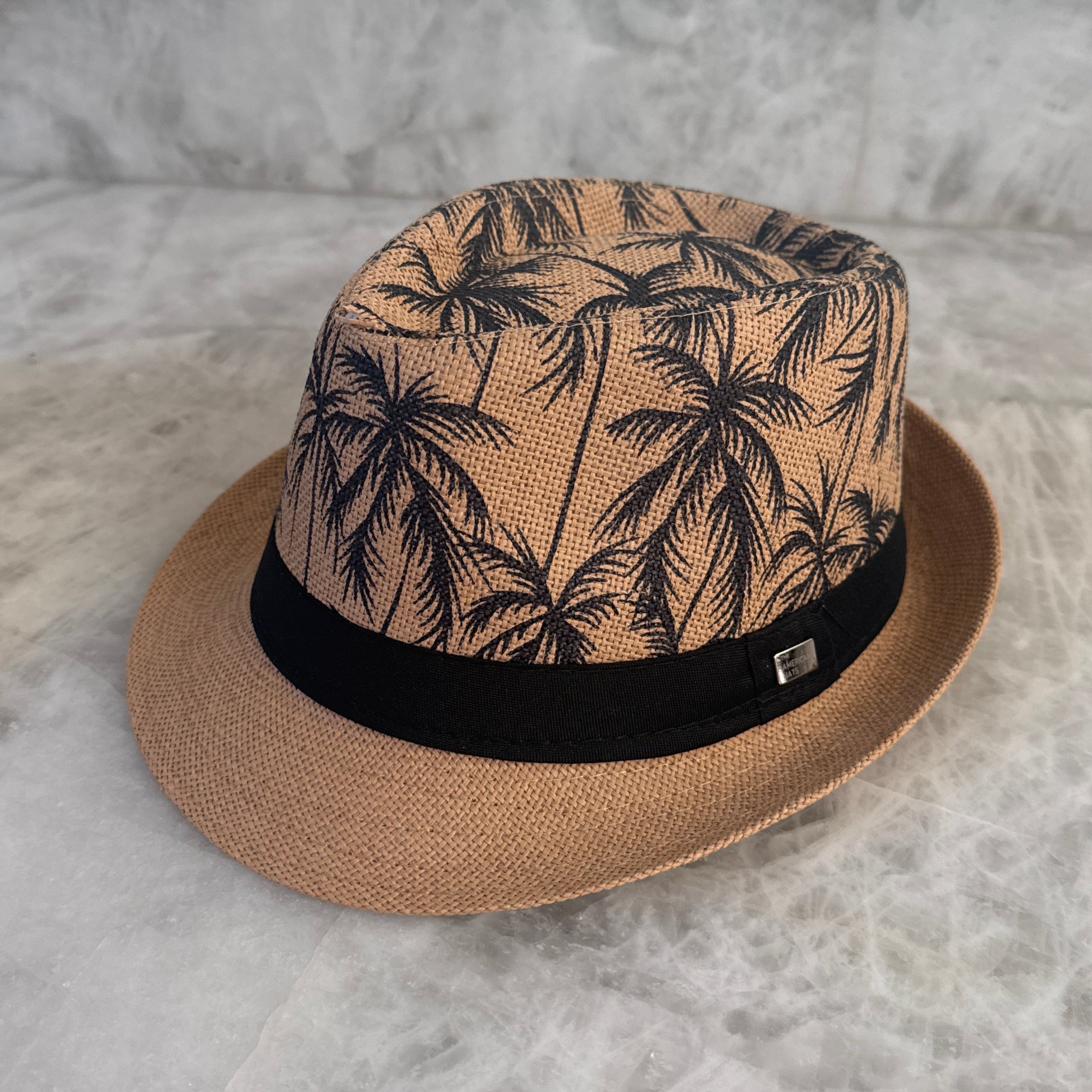 Palmarejo - Palm Print Fedora Hat