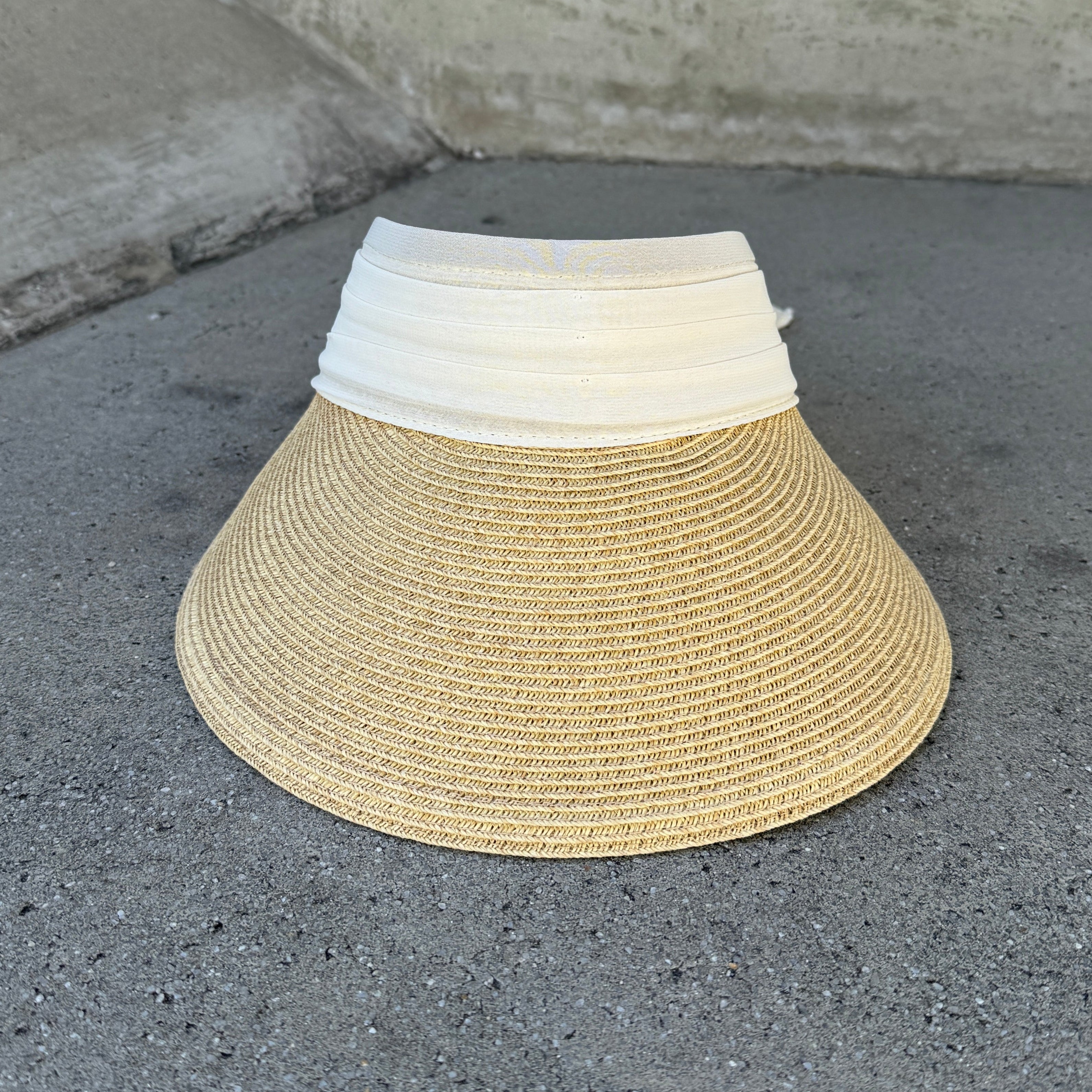 Vero - Sun Visor with Chiffon Bow