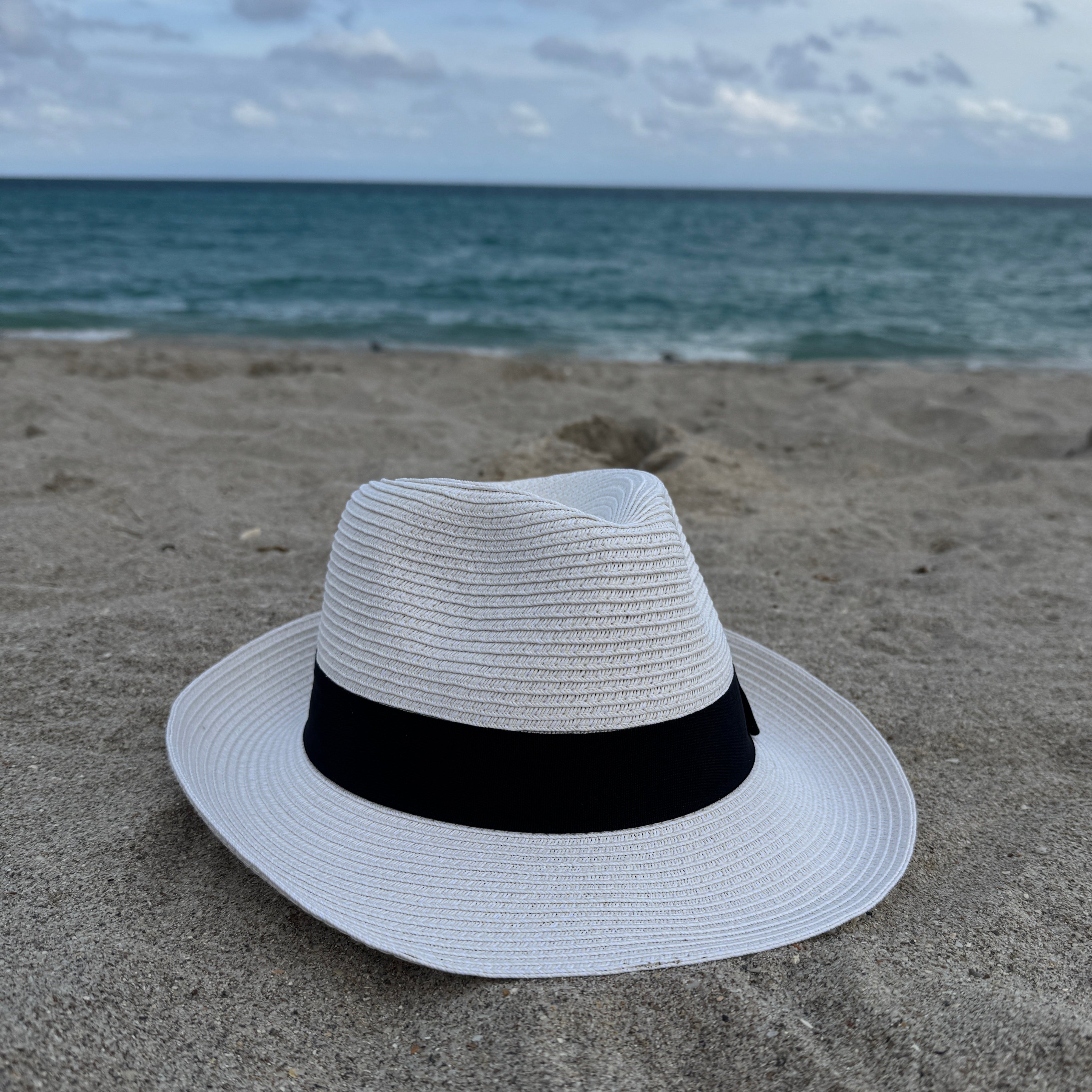 Straw Fedora Medium Brim