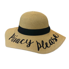 Elizabeth- Embroiderd Floppy Brim Hat