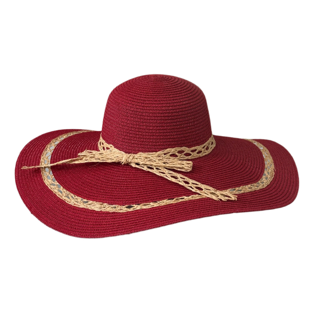 Aya - Floppy Sun Hat with Trim