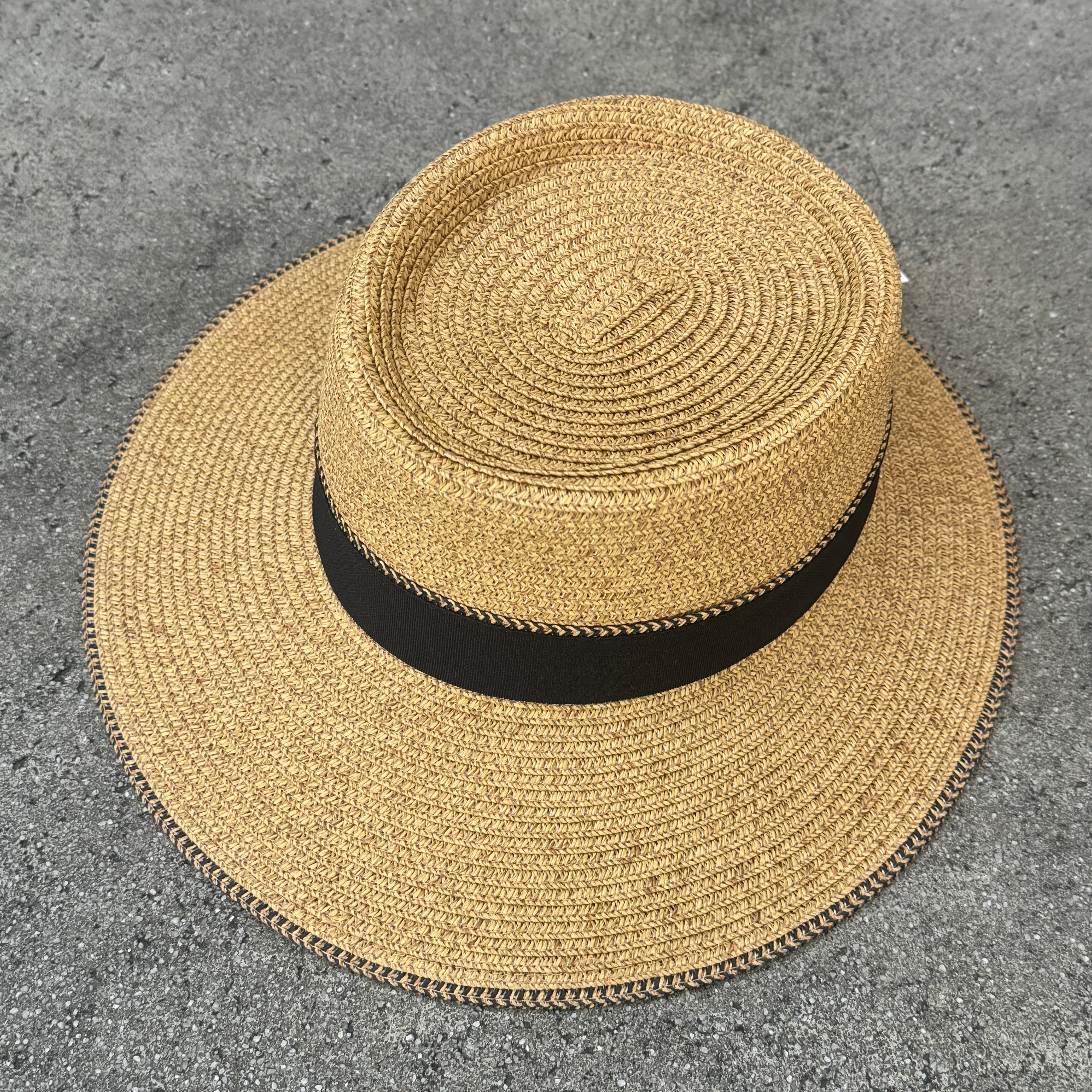 Melanie - Asymmetrical Brim Boater