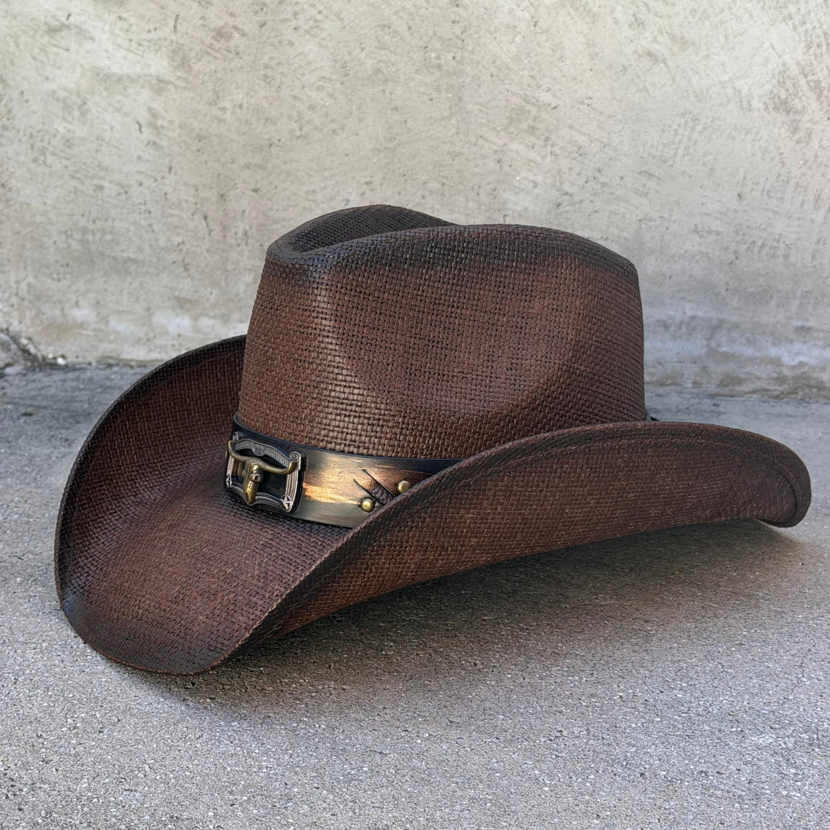 Toro Brown - Bull Trim Cowboy Hat — product image