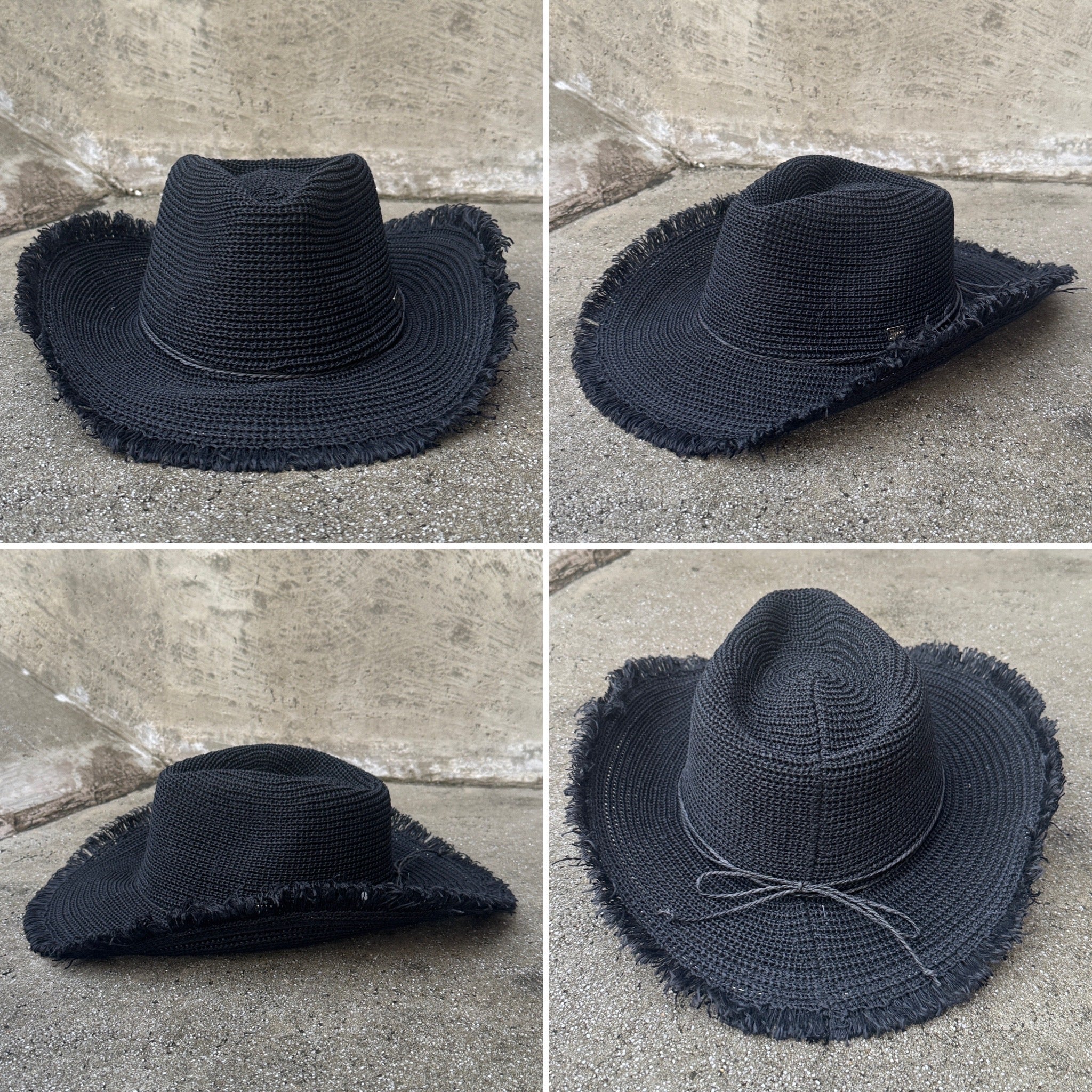 Noa - Frayed Edge Boho Cowboy Hat