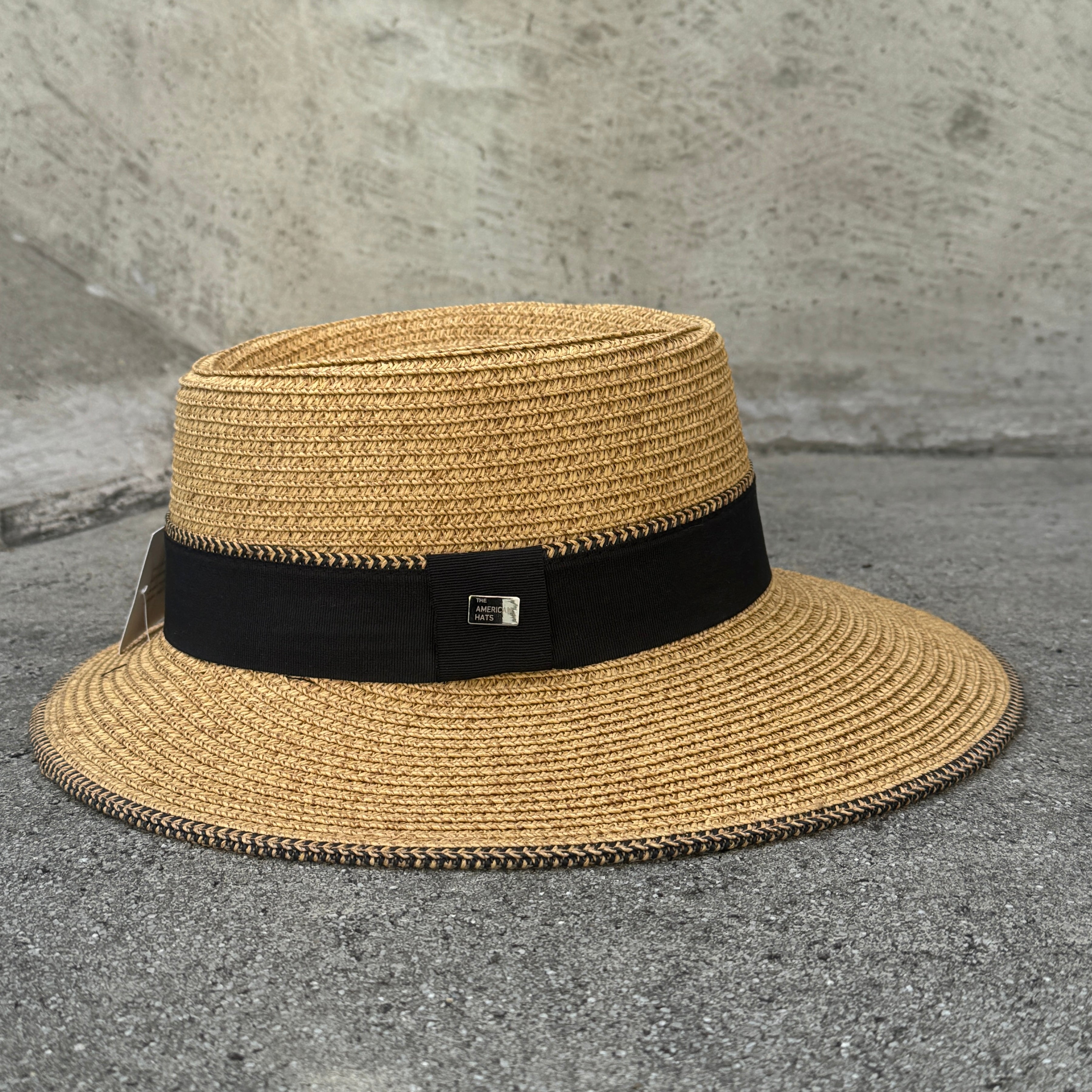 Melanie - Asymmetrical Brim Boater