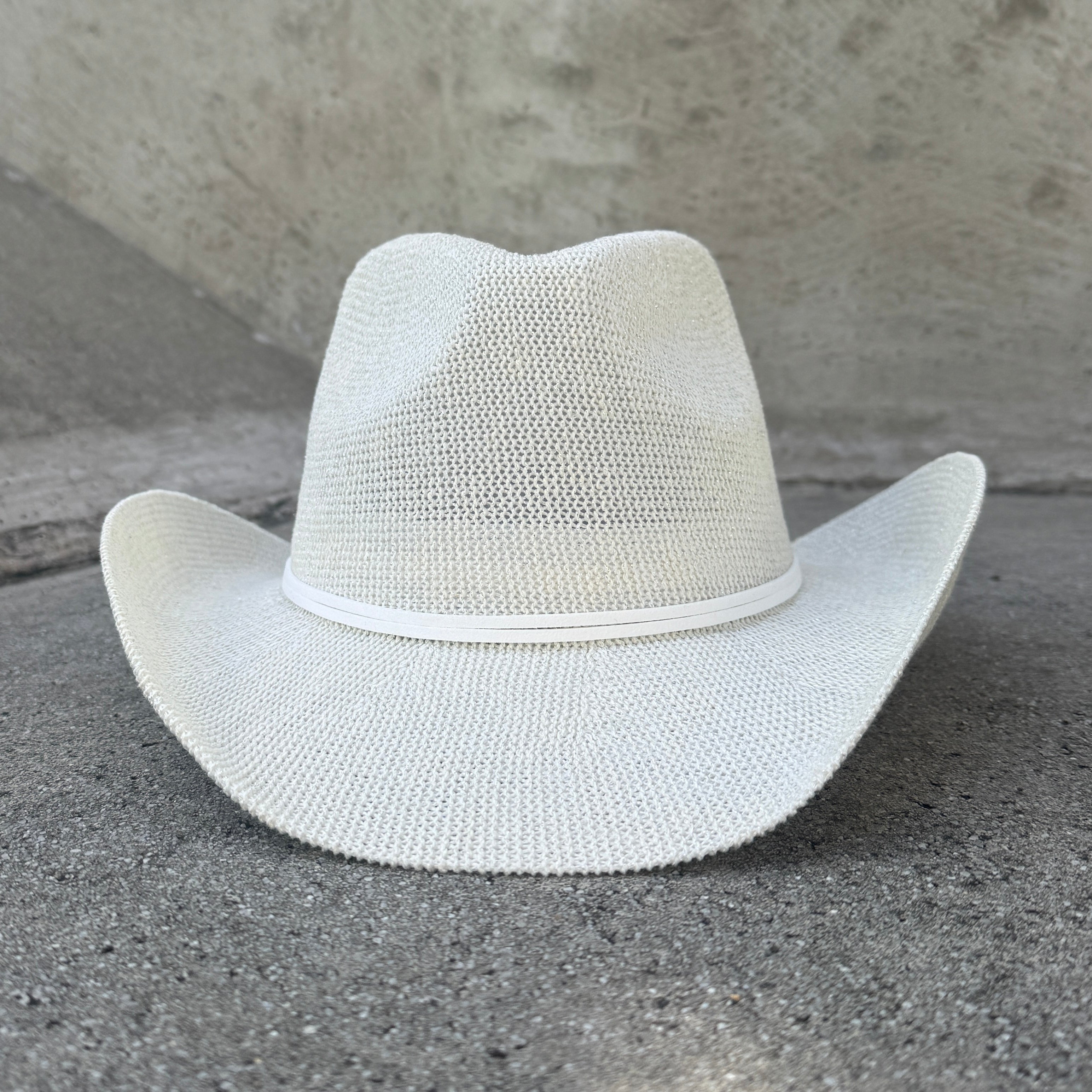 Stella White - Sequin Cowboy Hat