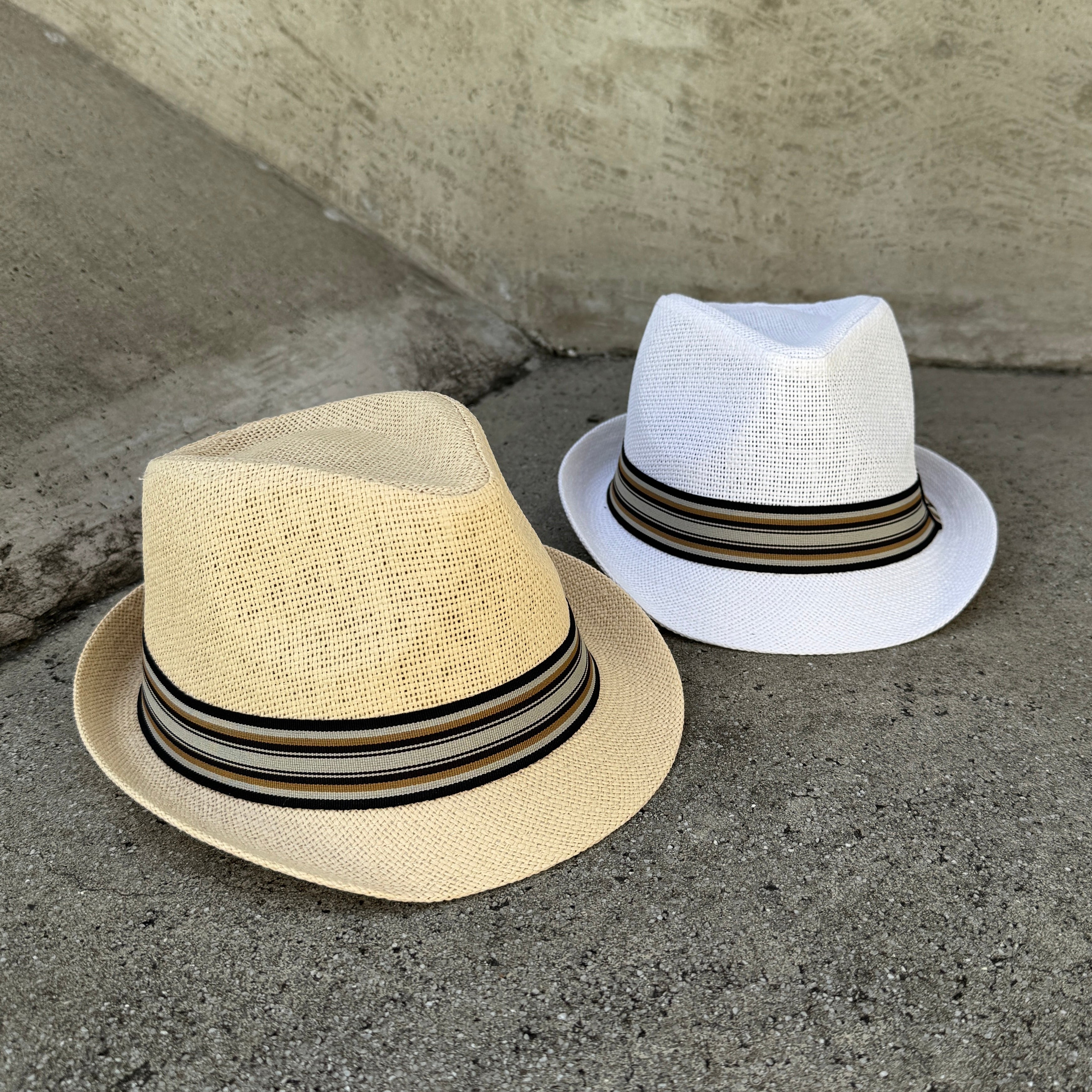 Emiliano - Kids' Striped Fedora