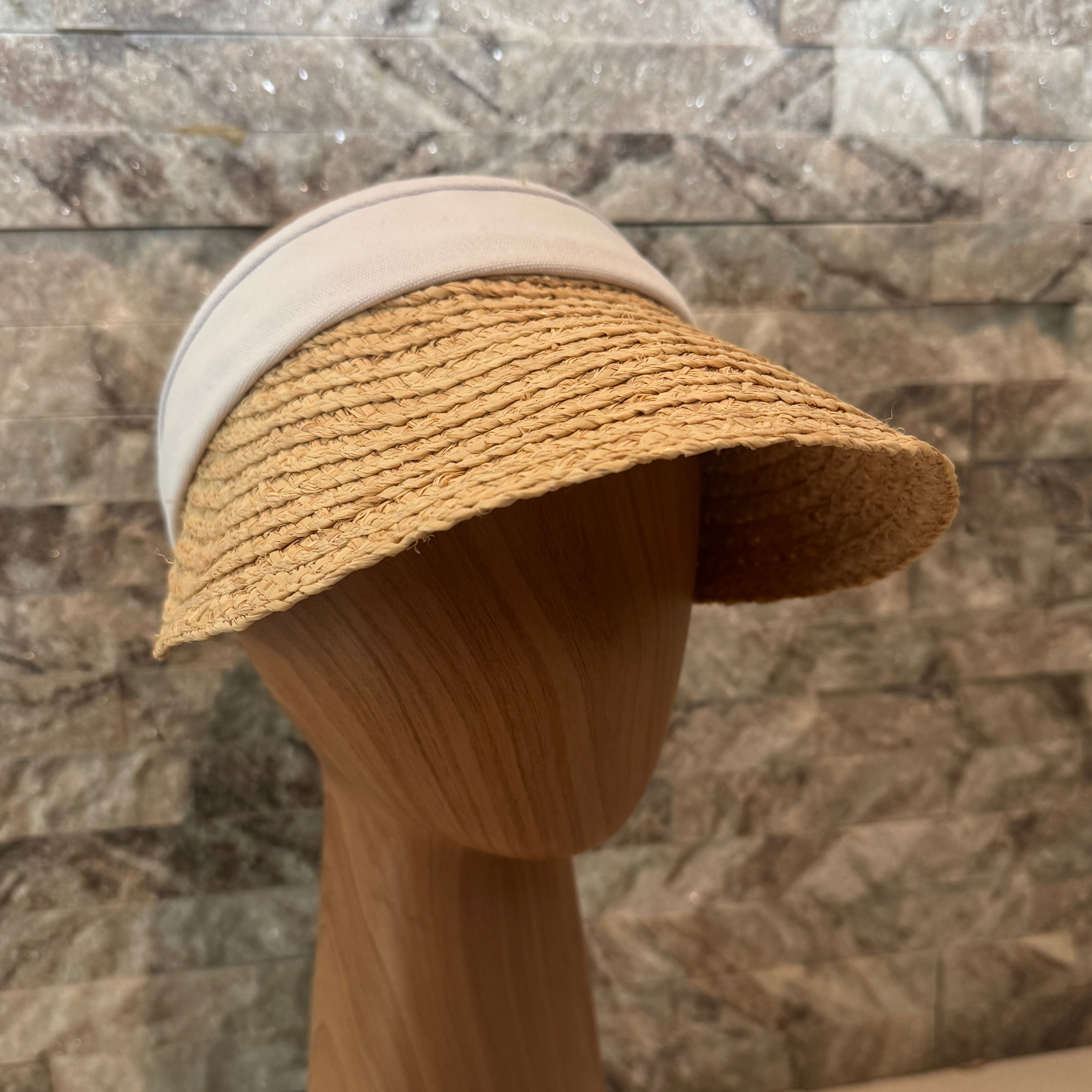 Amelia - Straw Sun Visor