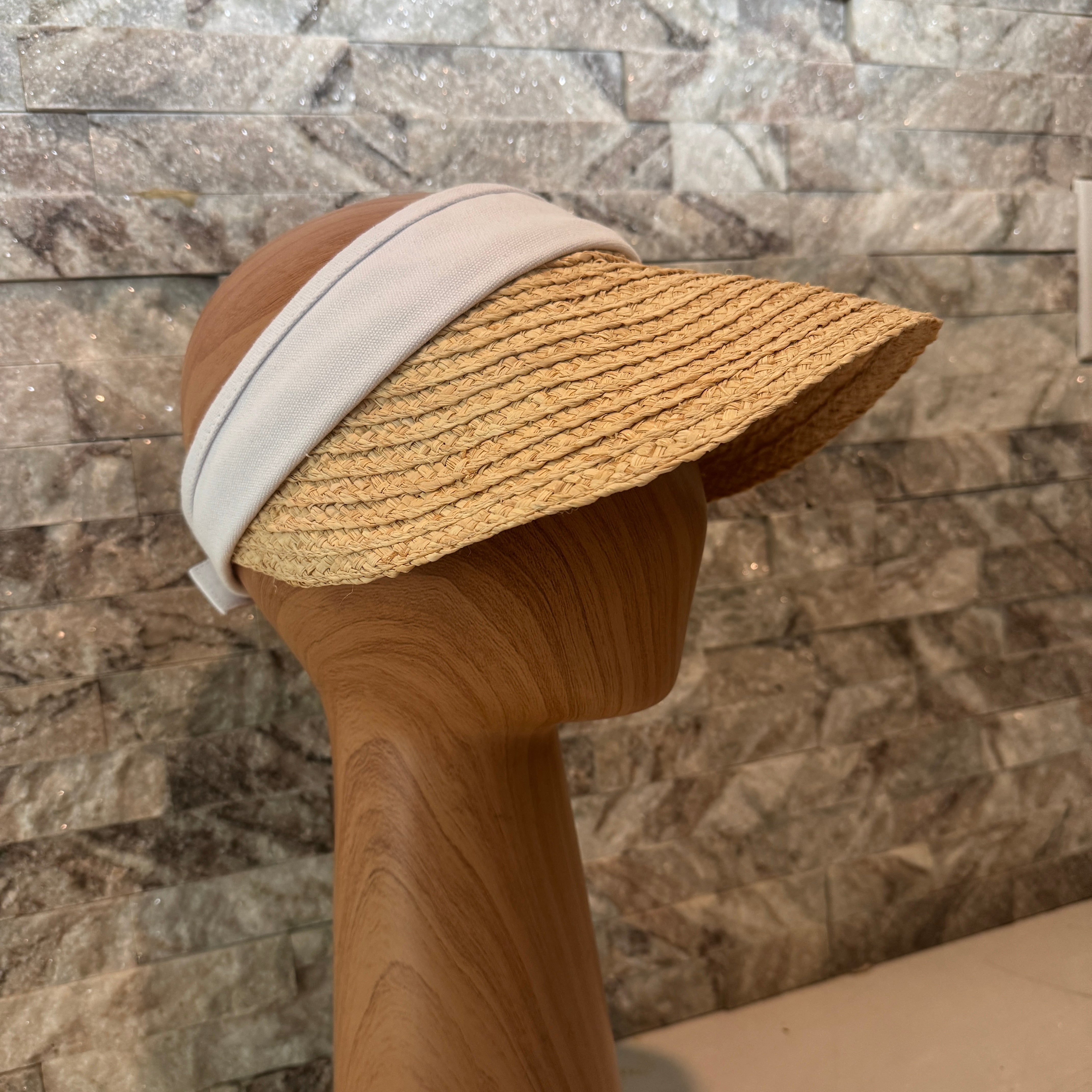 Amelia - Straw Sun Visor