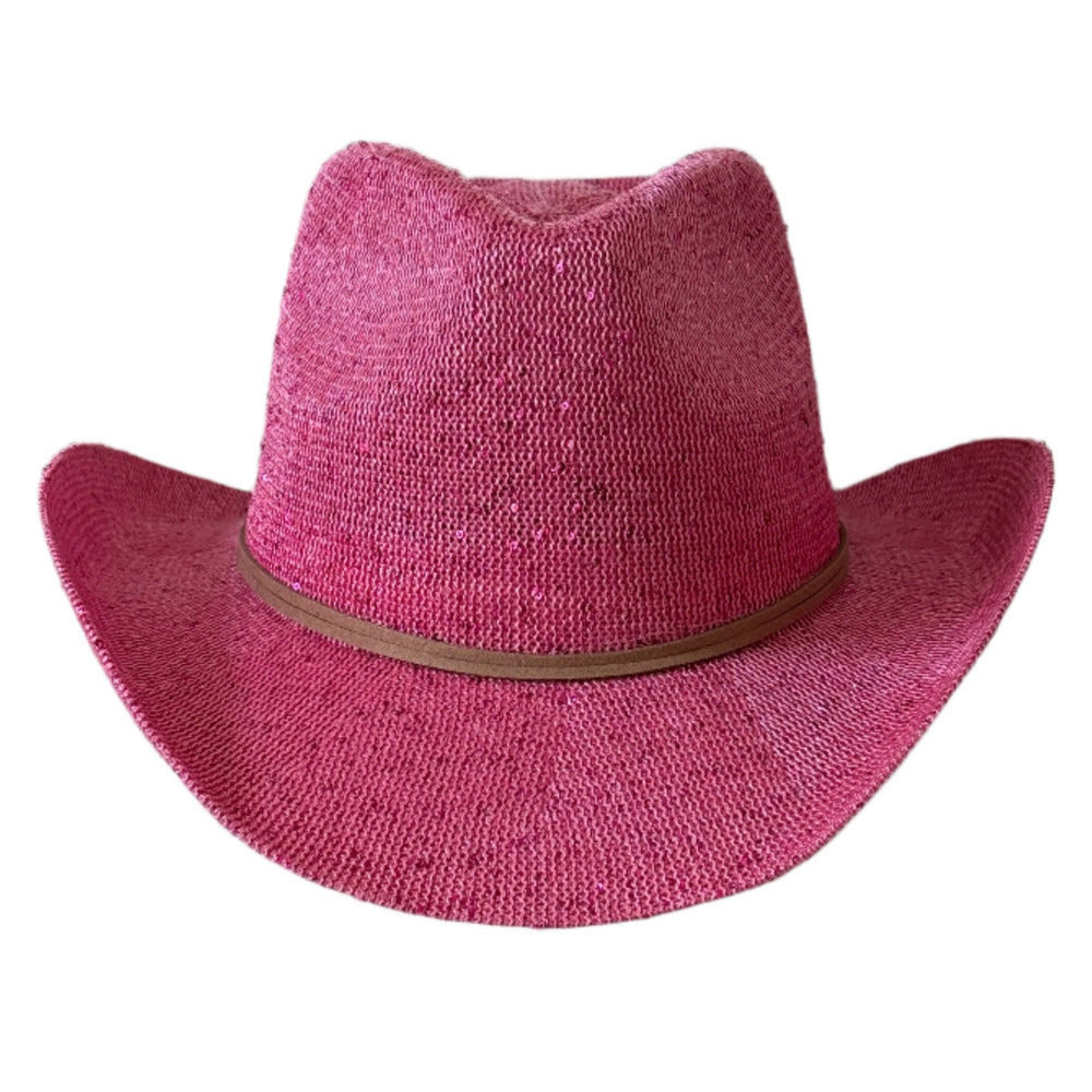 Stella Pink - Sequin Cowboy Hat