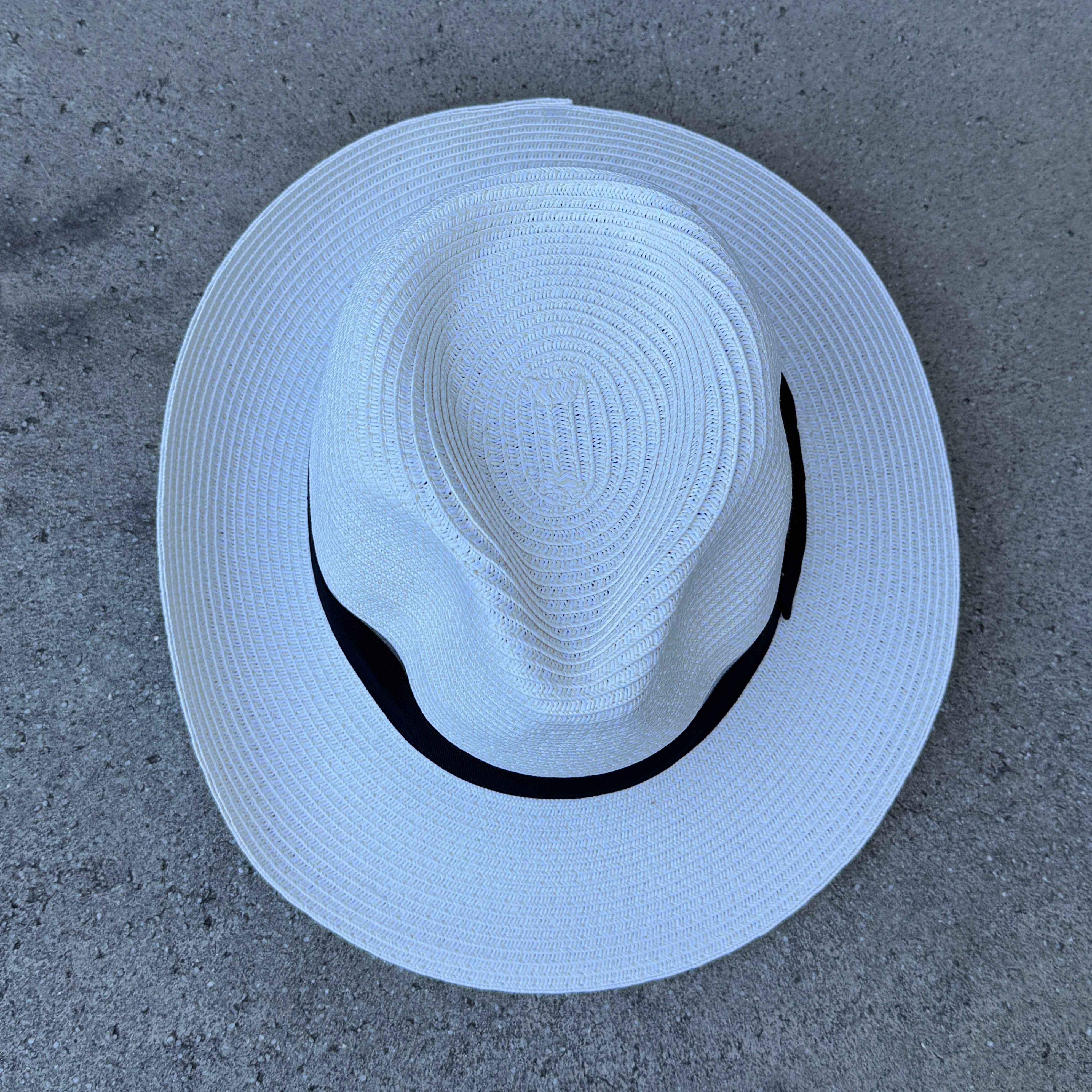 Straw Fedora Medium Brim
