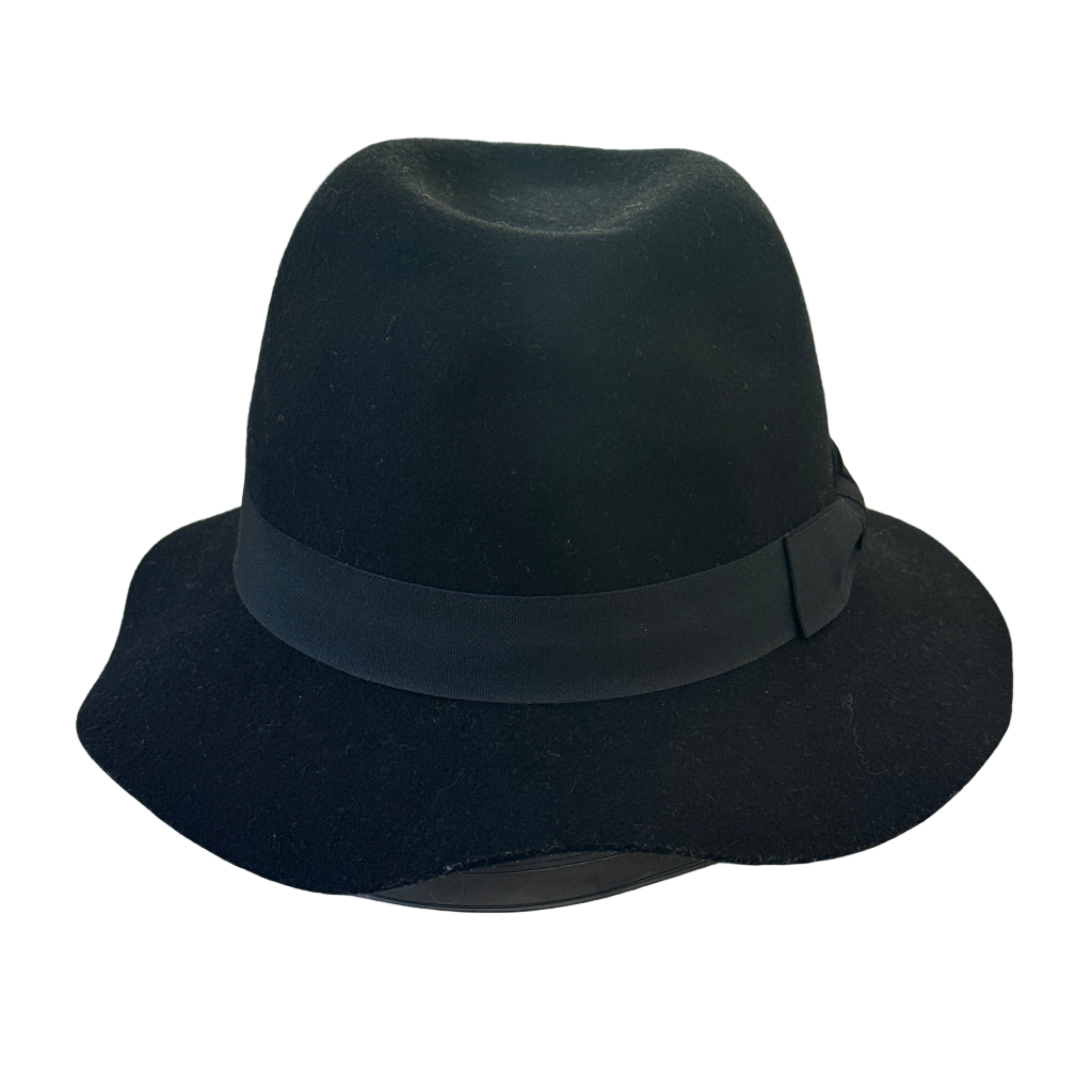 Albert - Black Felt Floppy Hat