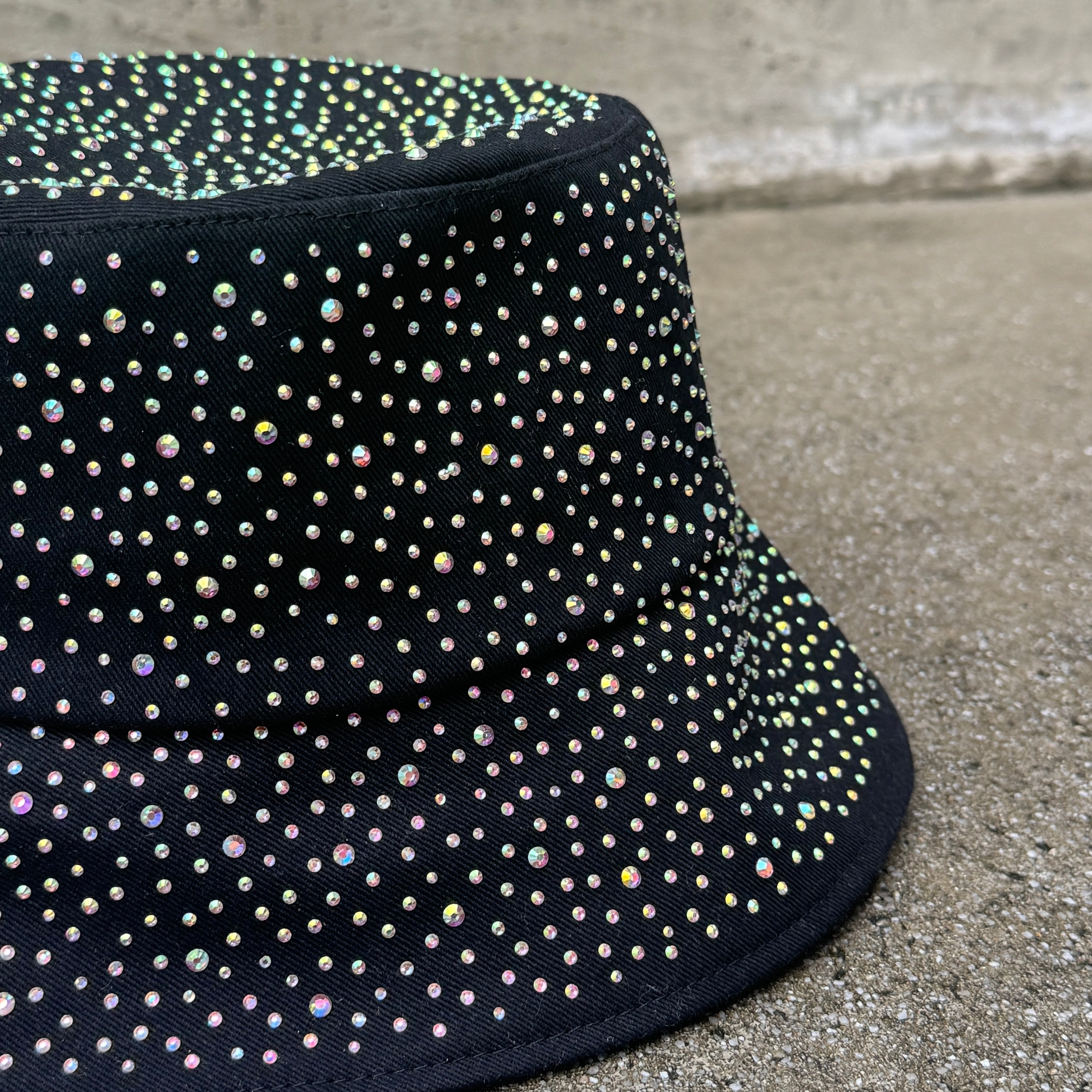 Midnight Spark - Rhinestone Bucket Hat