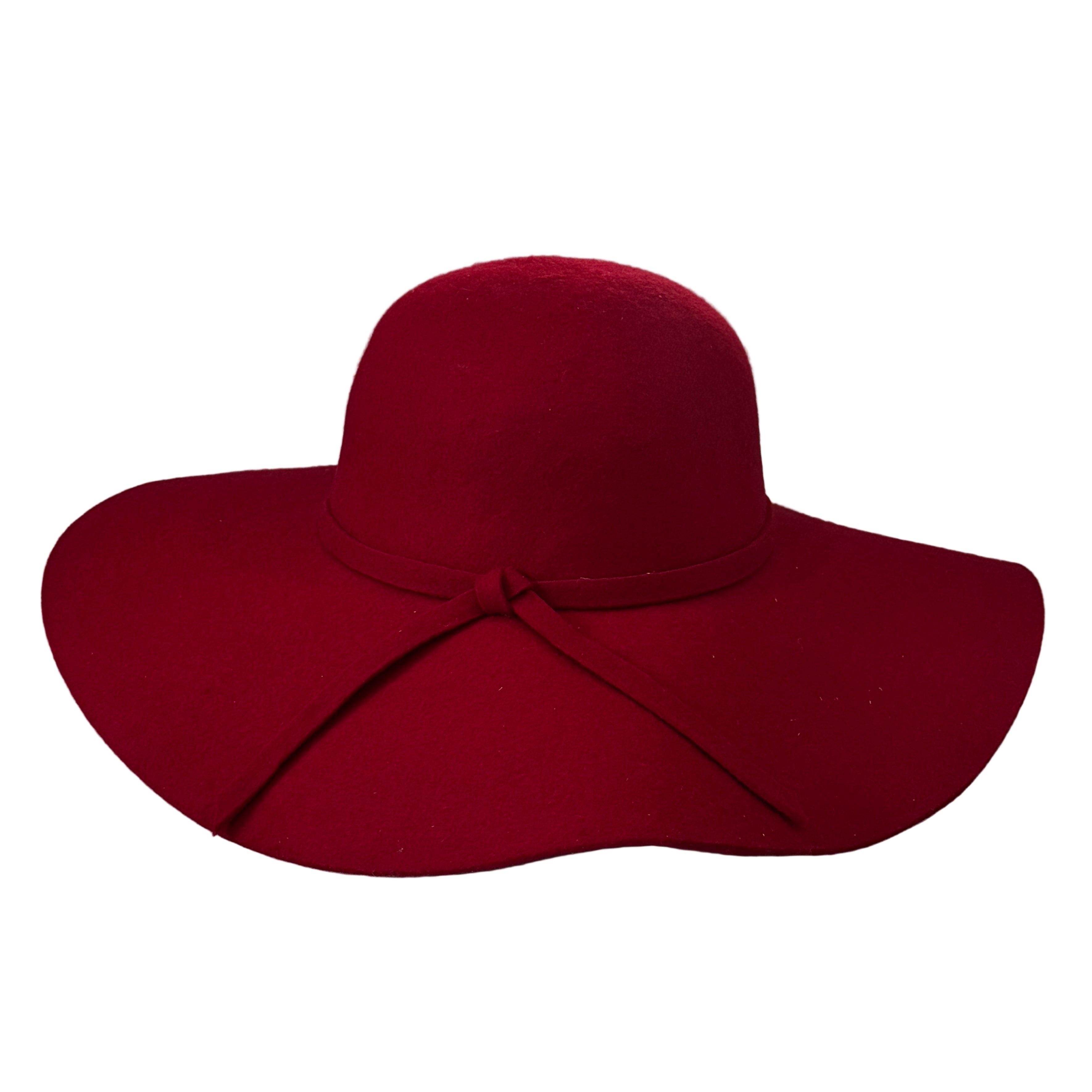 Nena - Red Wool Floppy Hat