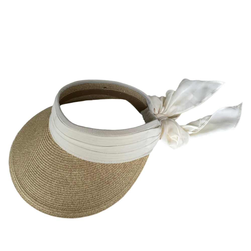 Vero - Sun Visor with Chiffon Bow