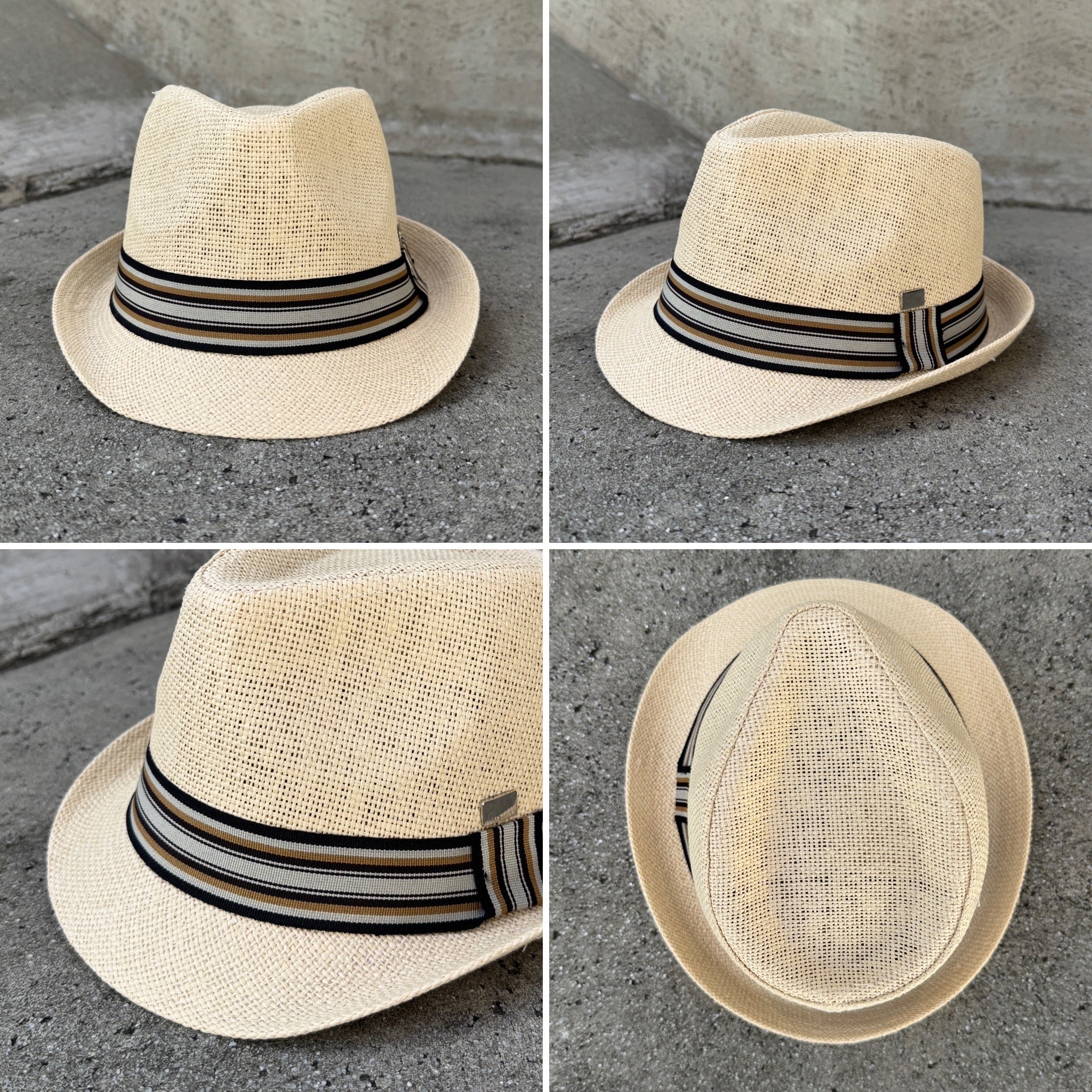 Emiliano - Kids' Striped Fedora