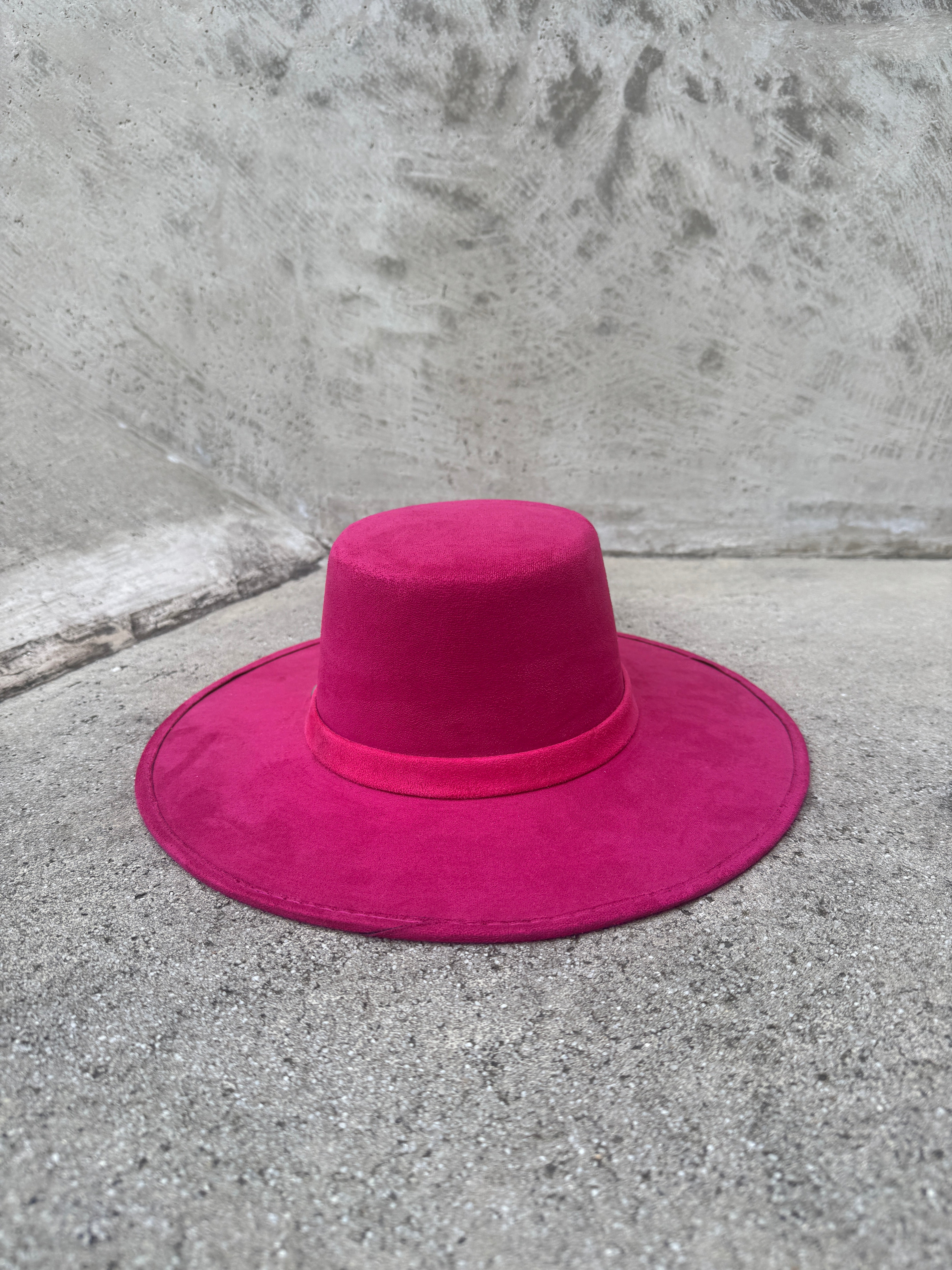 Julita - Structured Wool Boater Hat