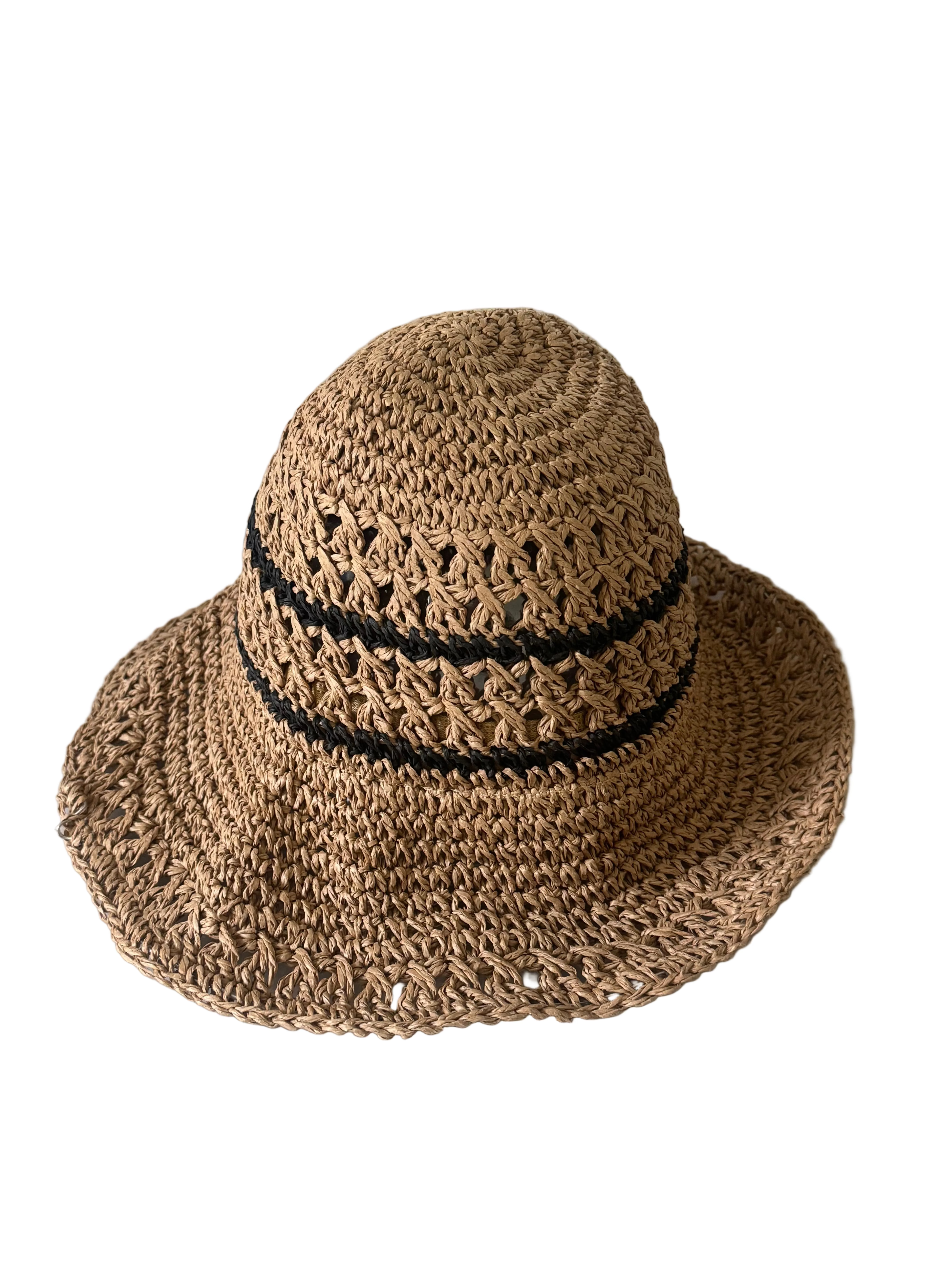 Karina - Straw Crochet Bucket Hat