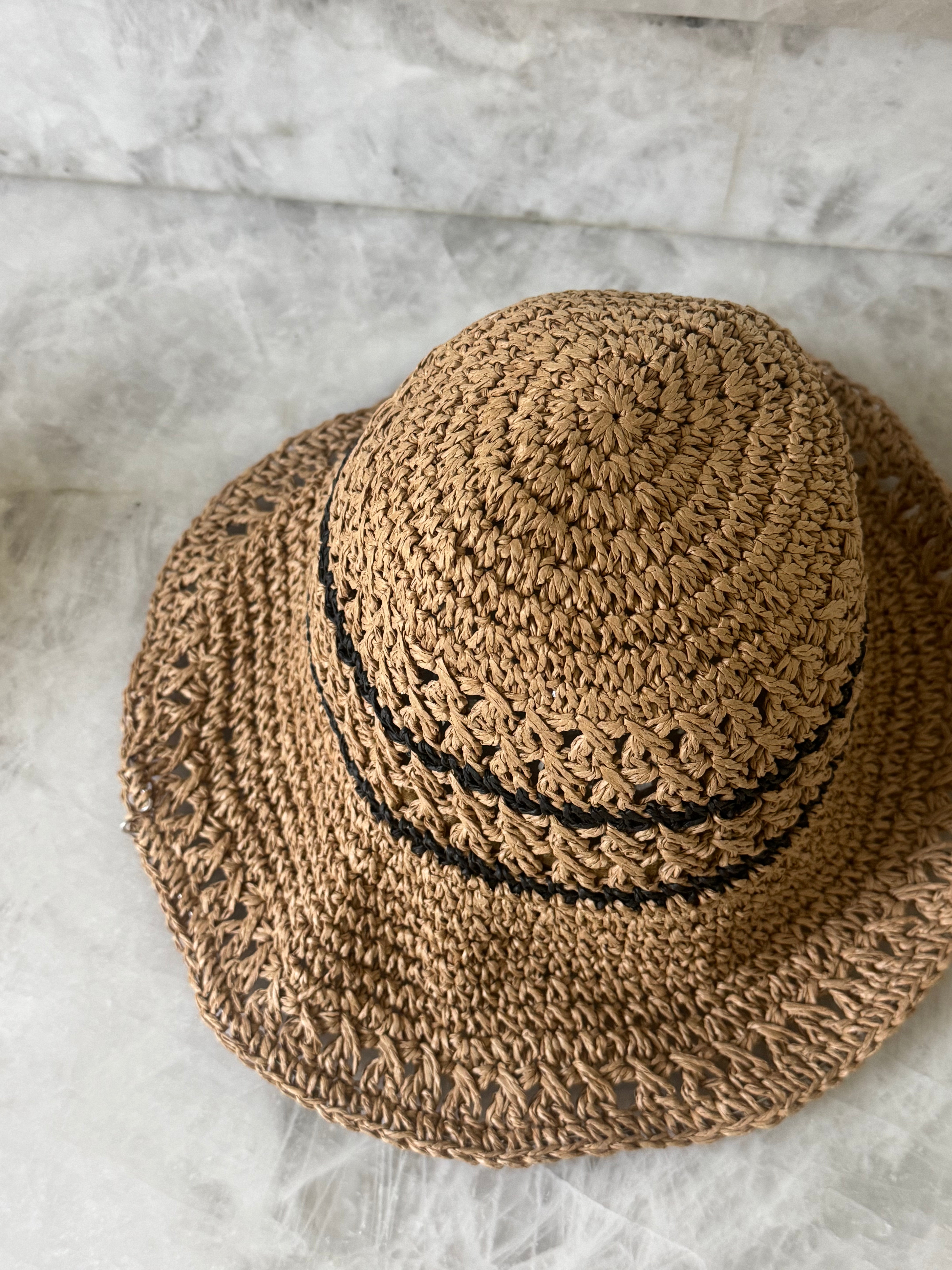 Karina - Straw Crochet Bucket Hat