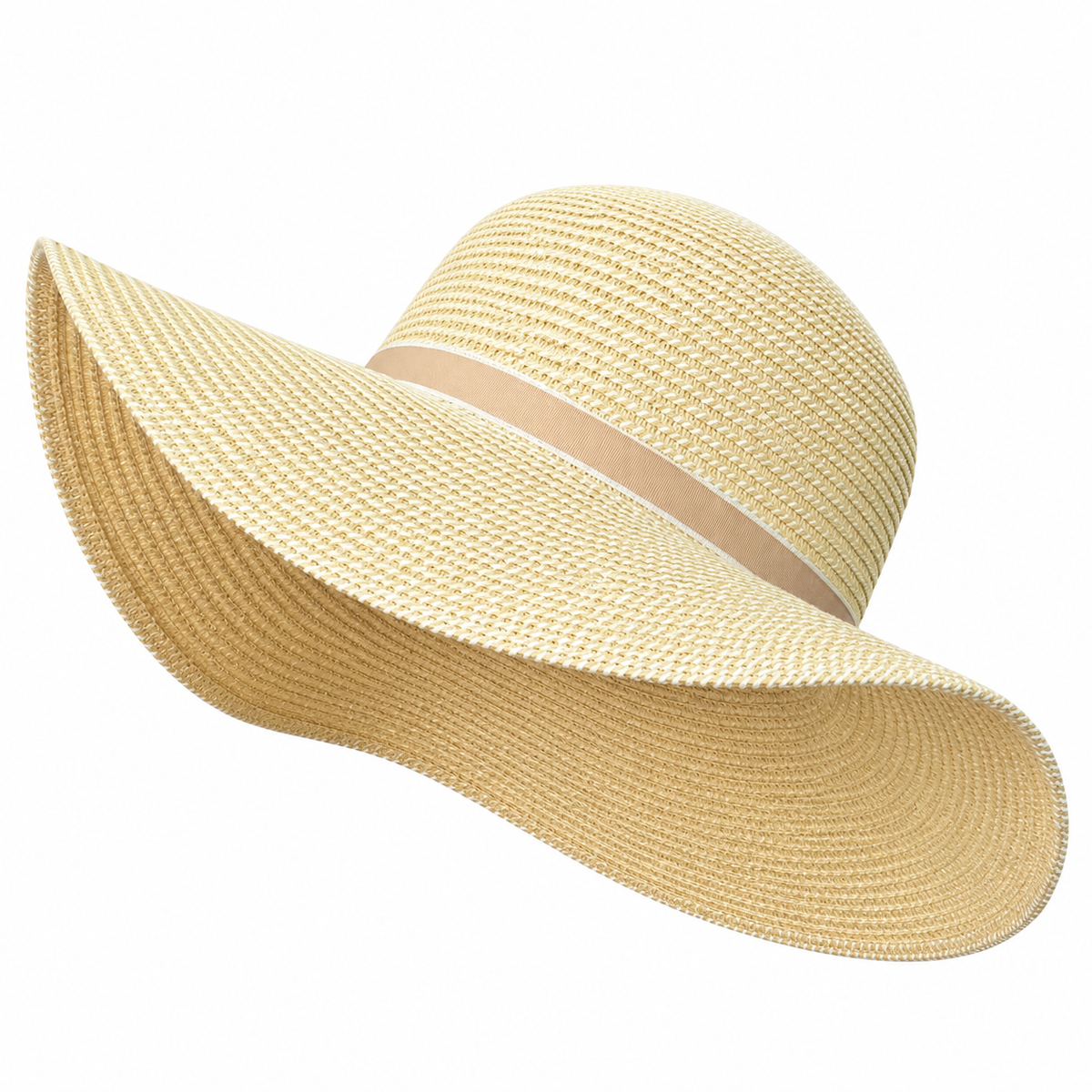 Hila - Floppy Wide Brim Sun Hat on a white background