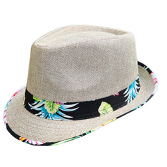 Nalu - Hibiscus Floral Band Fedora