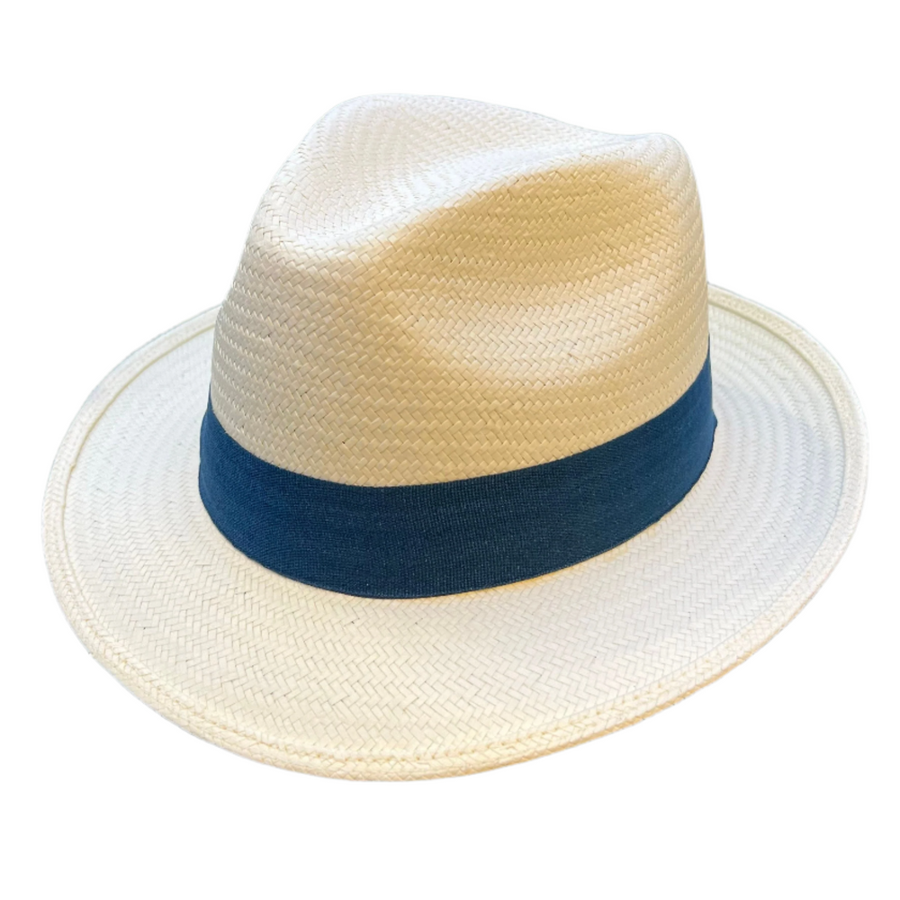 Alex Azul - Handwoven Navy Band Fedora Hat