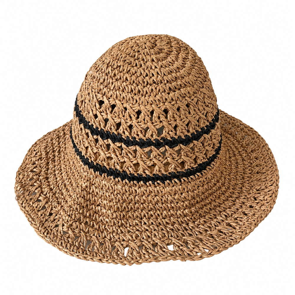 Karina - Straw Crochet Bucket Hat