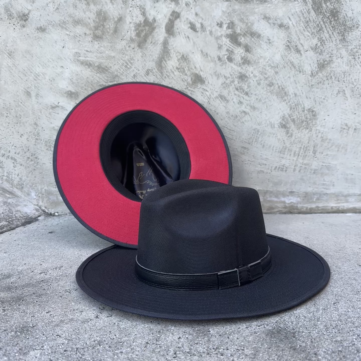 Load video: Candela Linen - Structured Red Bottom Fedora