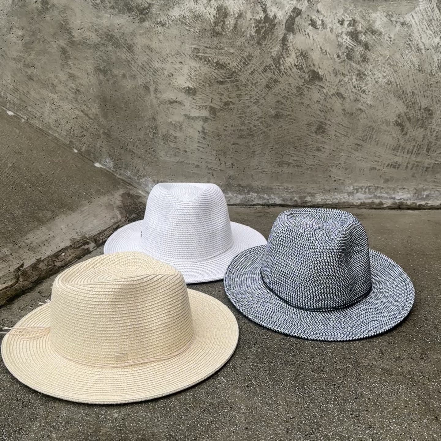 Load video: Celine - Shiny Panama-Style Safari Hat