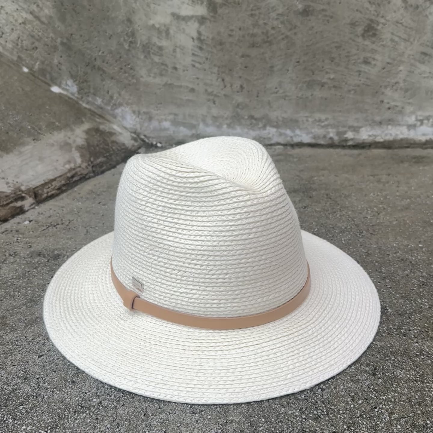 Load video: Nina - Elevated Crown Panama-style Safari Hat