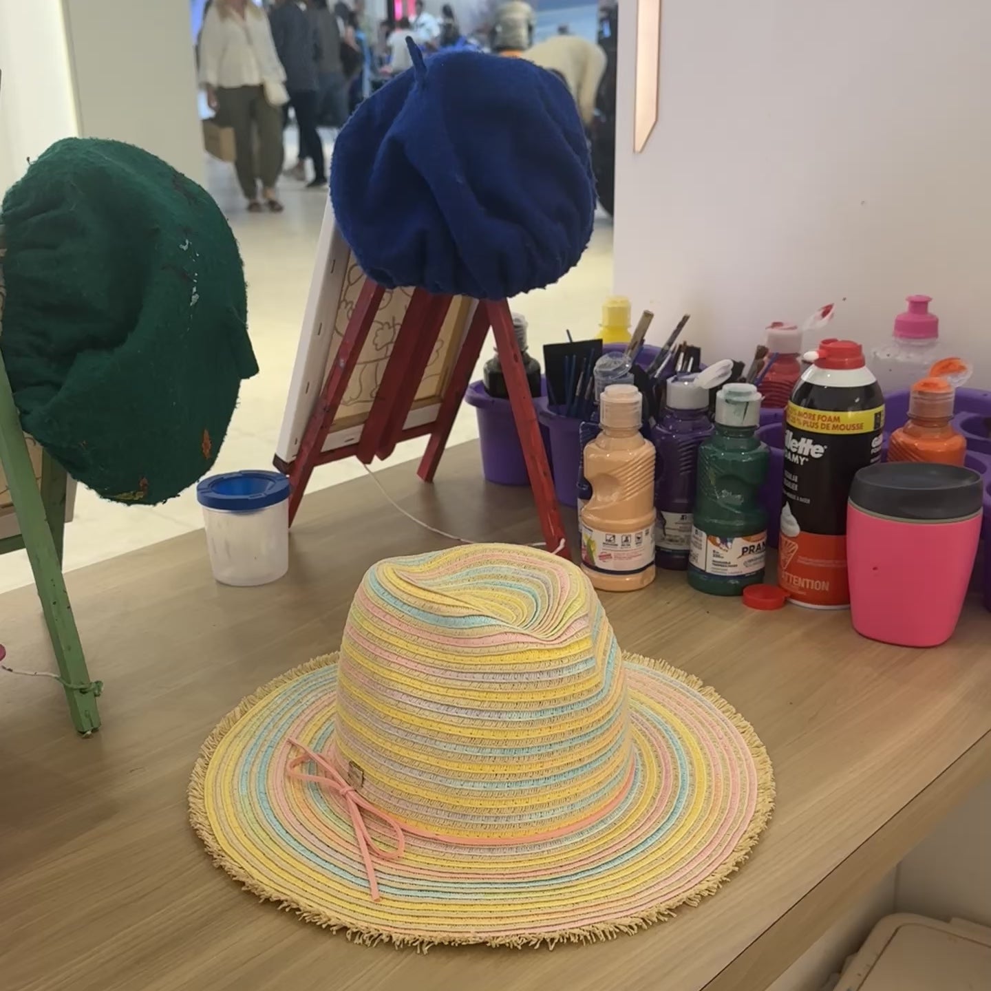 Load video: Petite Rainbow - Floppy Hat for Girls