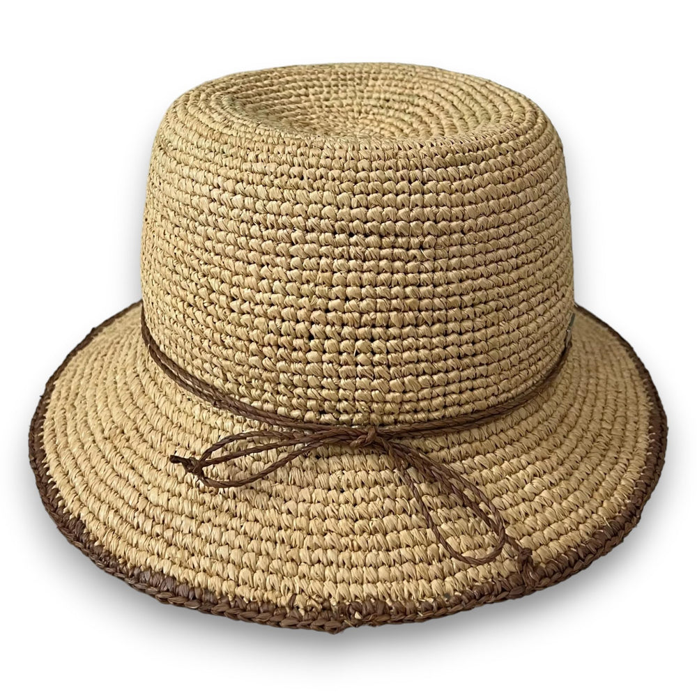 Anne - Raffia Crochet Bucket Hat