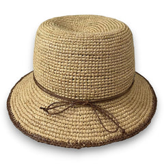 Anne - Raffia Crochet Bucket Hat