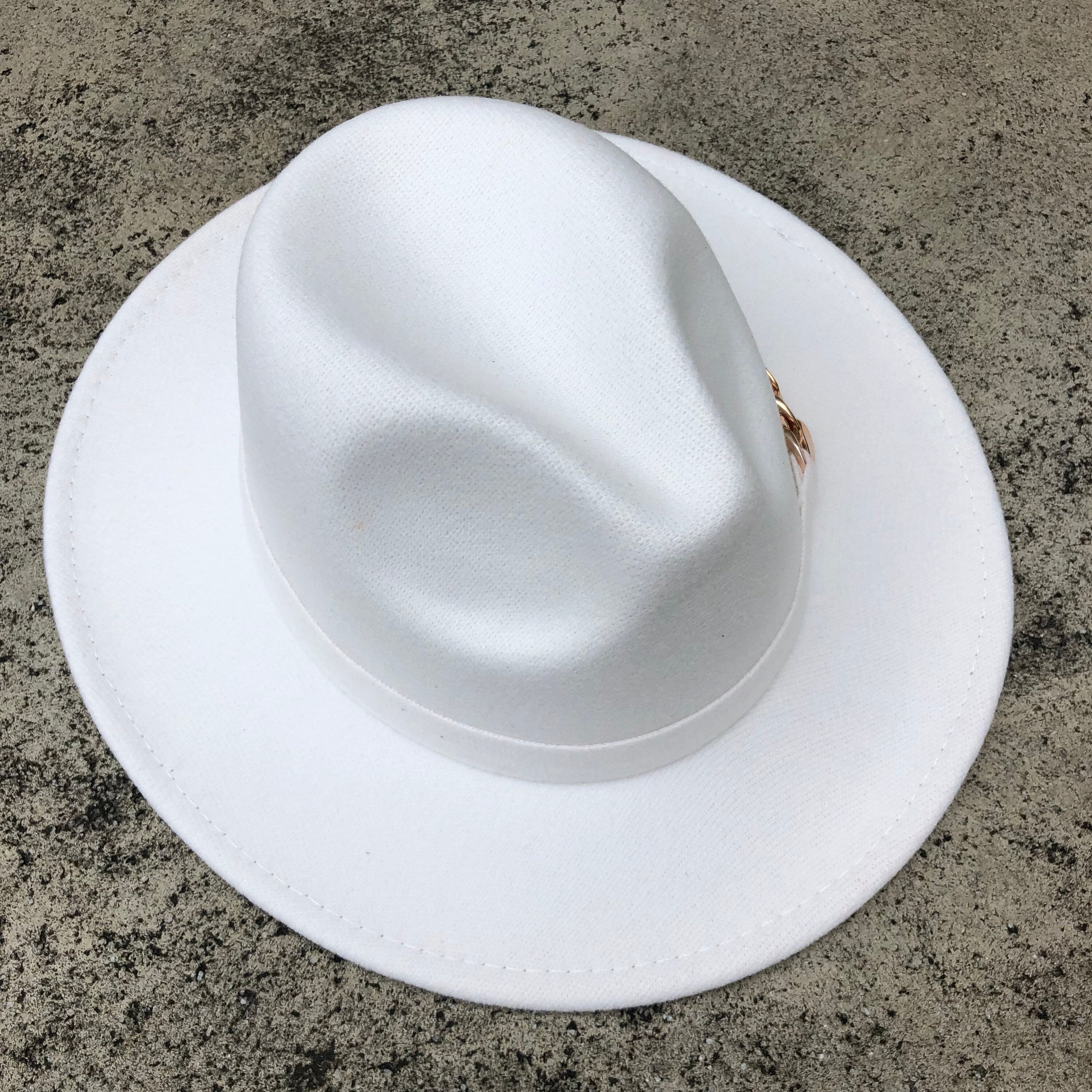 Fedora Hat with Gold Accent