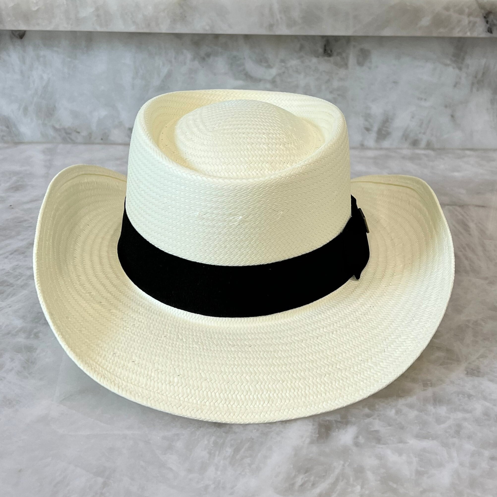Jacinto - Straw Boater Hat Up Brim