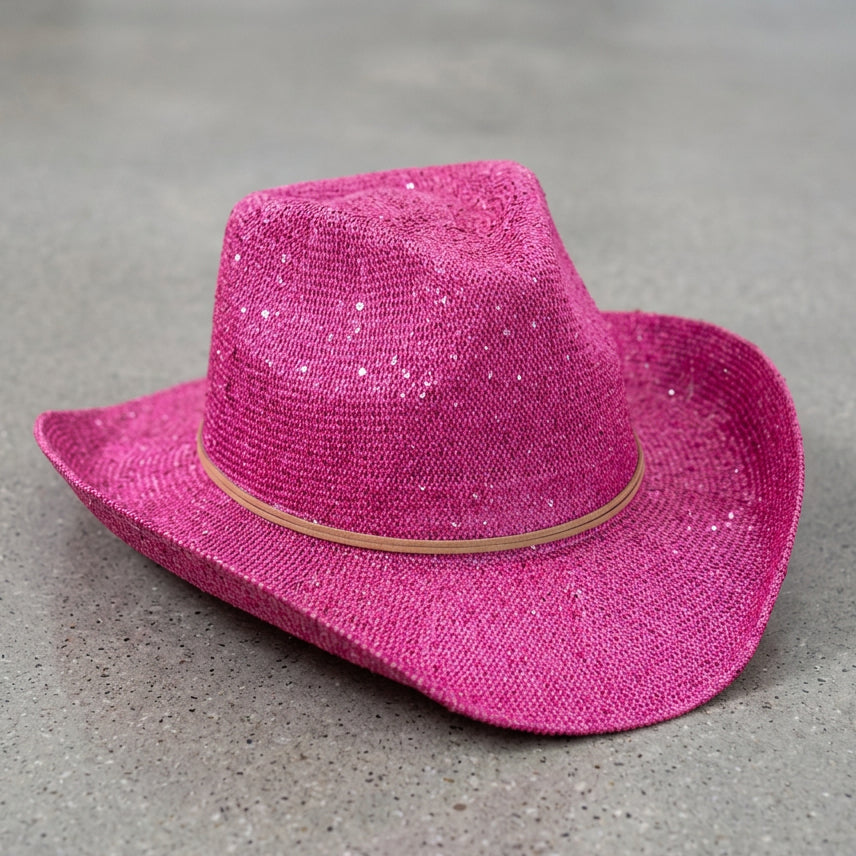Stella Pink - Sequin Cowboy Hat — product image