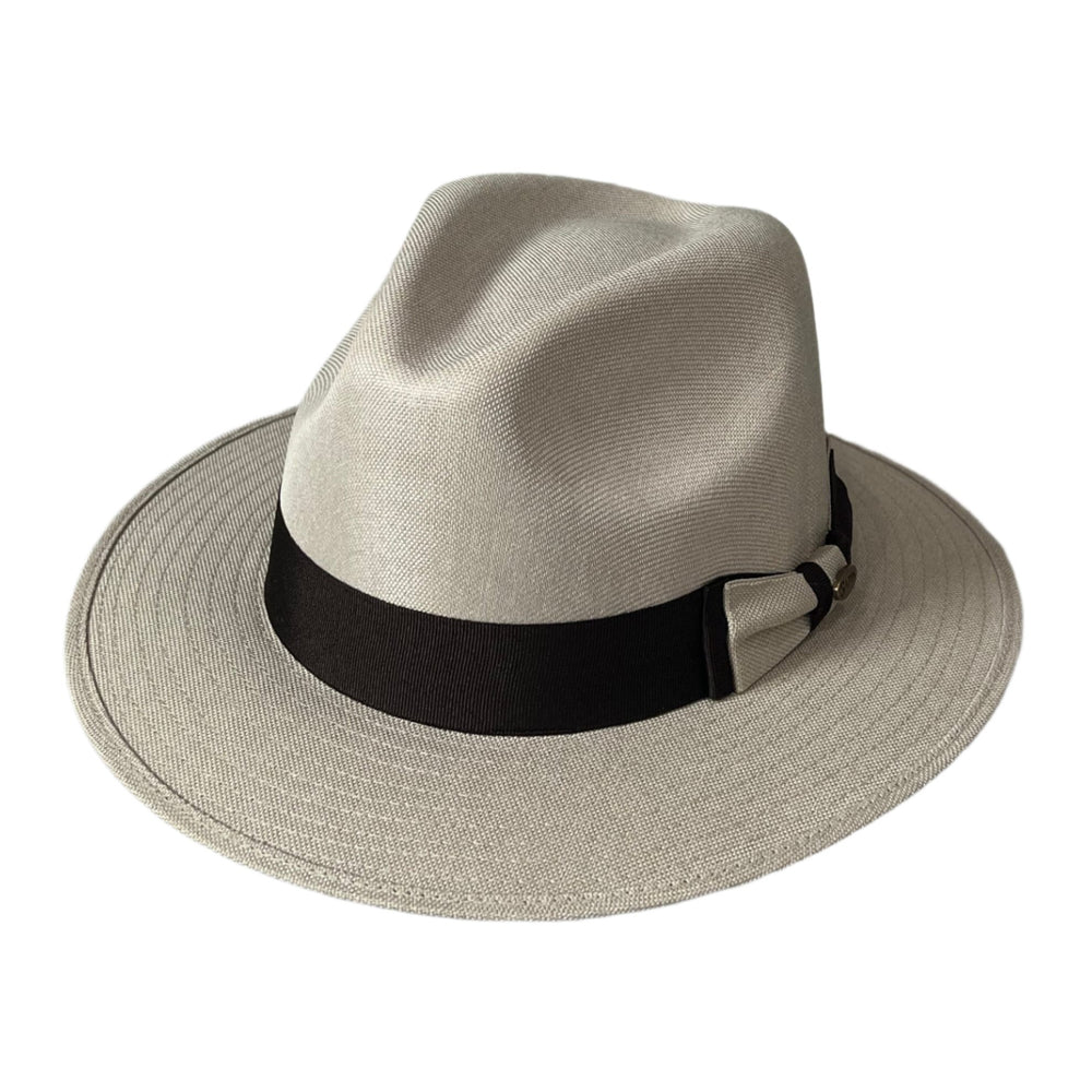 Collins - Structured Beige Linen Panama-style
